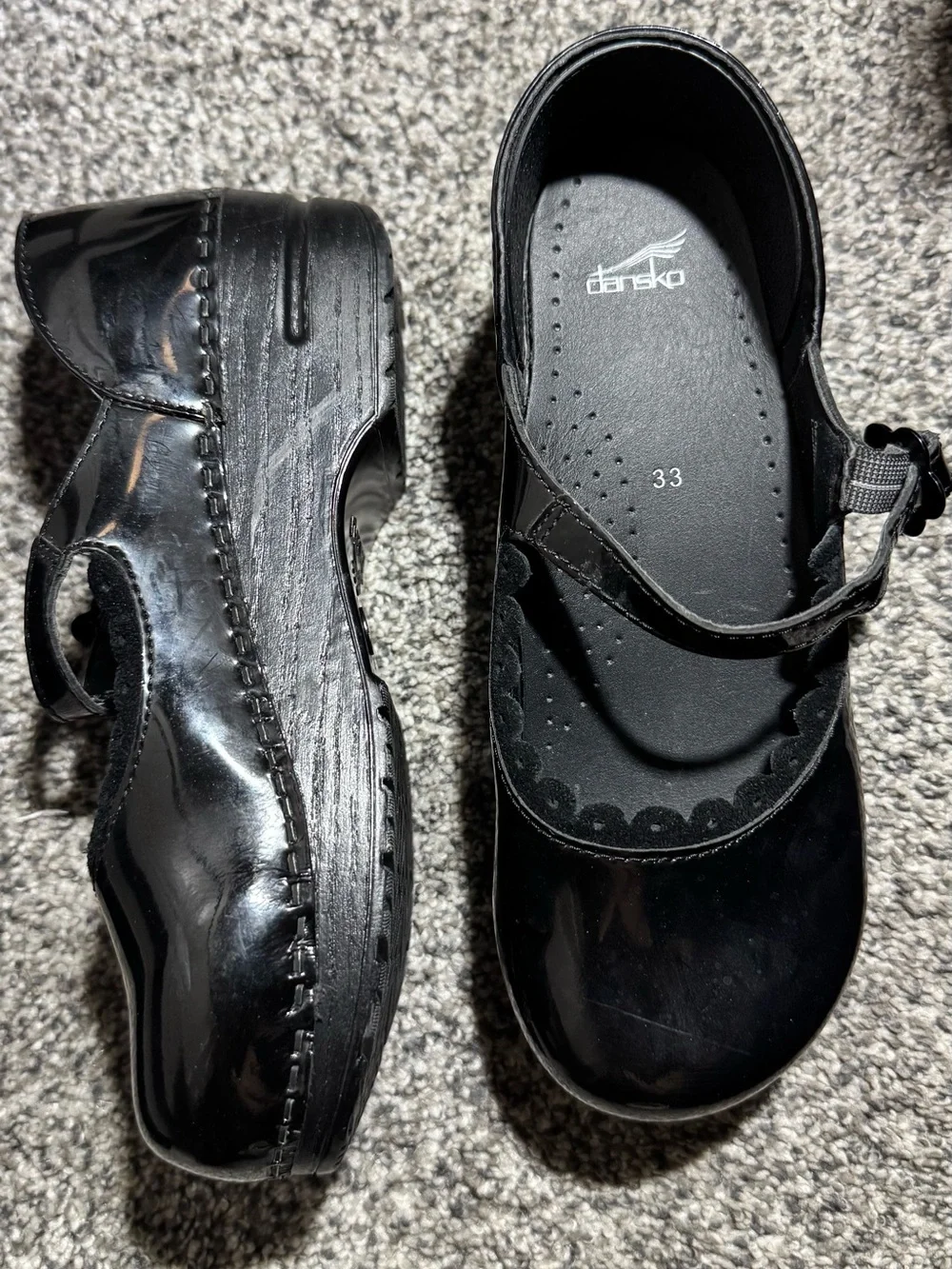 Dansko Kids Black Marcelle clog  - Black